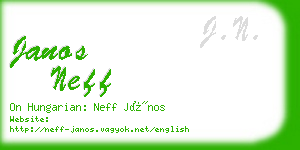 janos neff business card